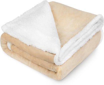 Dog Blankets for Large Dogs, Soft Fluffy Fleece Pet Blankets for Couch, Sofa, Dog Beds, Car Seats, Creat, Washable, 50X60 Inches, Black