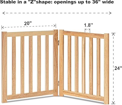 Free Standing Foldable Dog Gate 24" | 30"