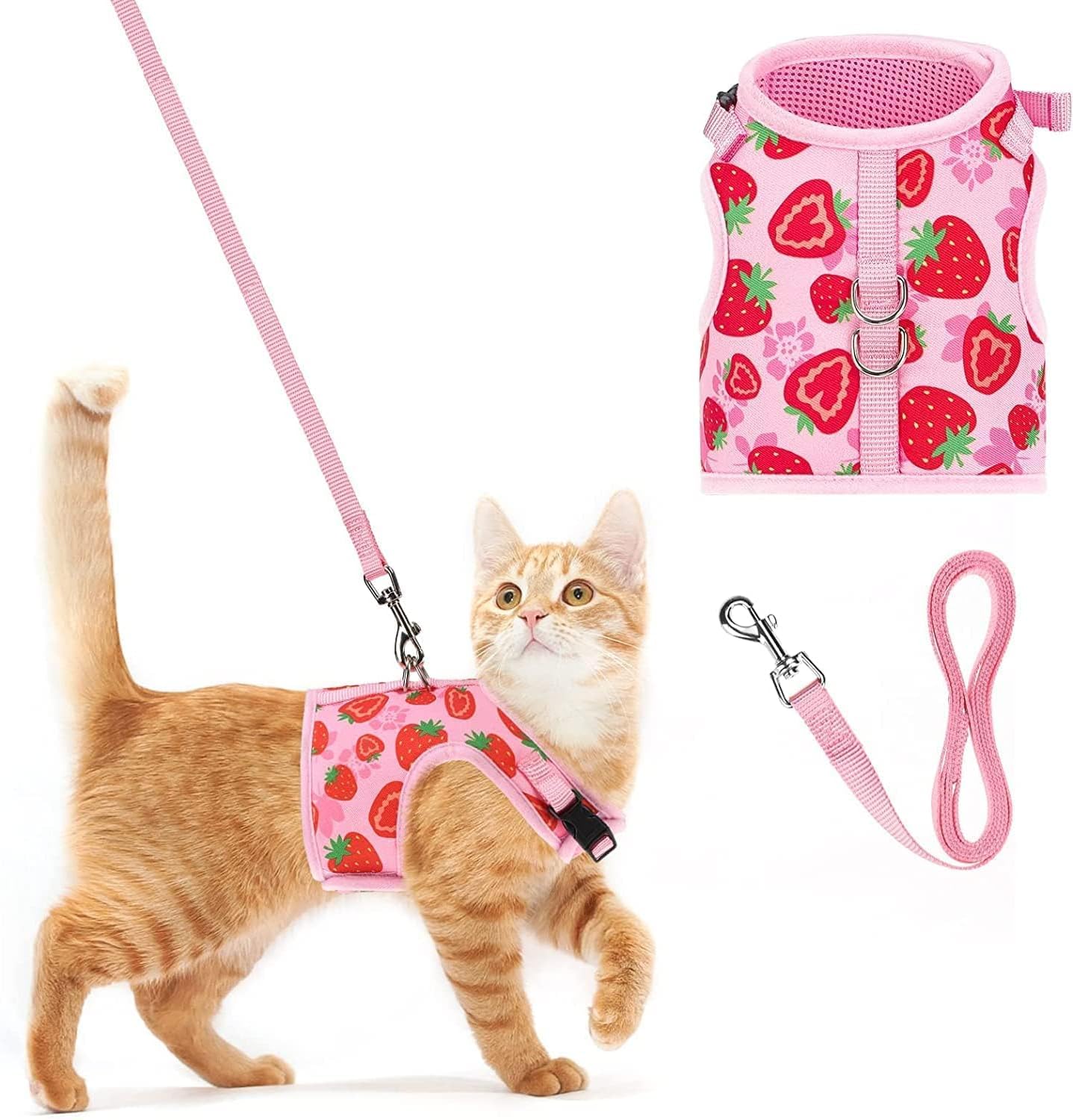 Soft Mesh Vest Harness and Leash Set