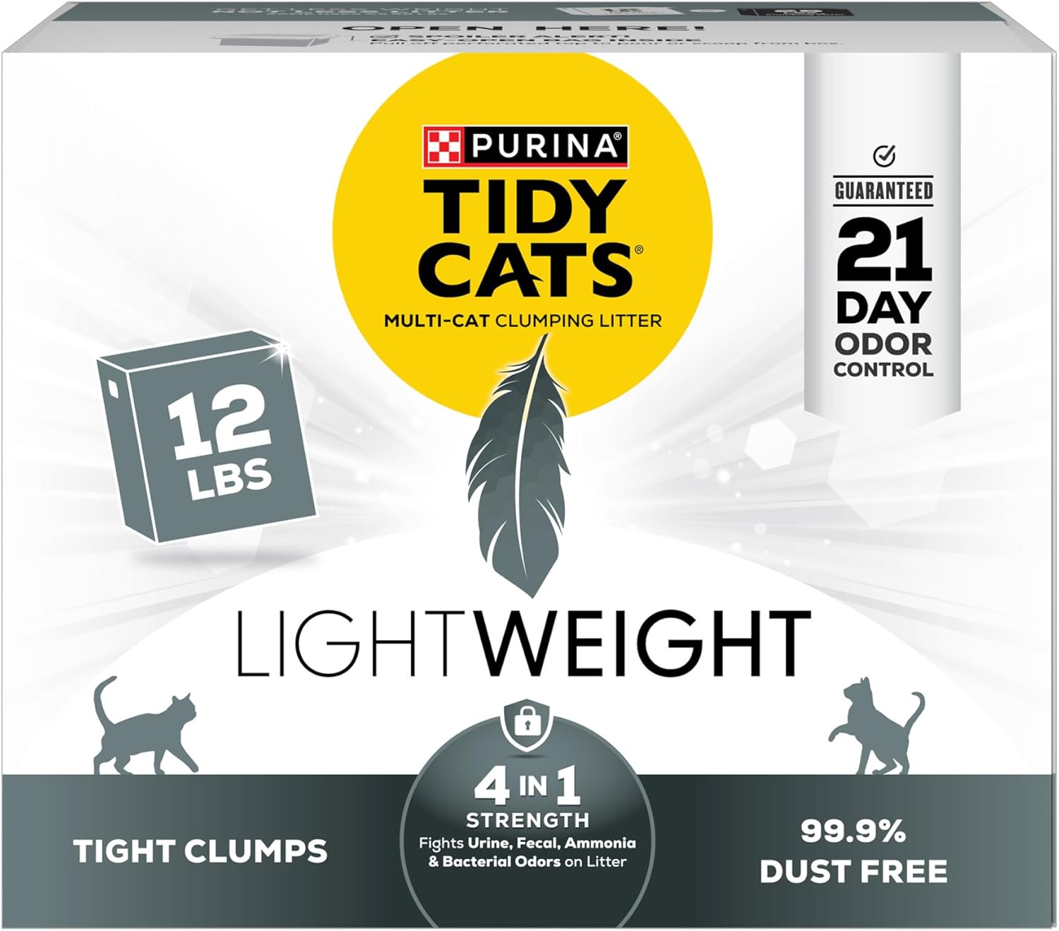 Purina Lightweight 4-In-1 Strength Multi-Cat, Clumping Litter
