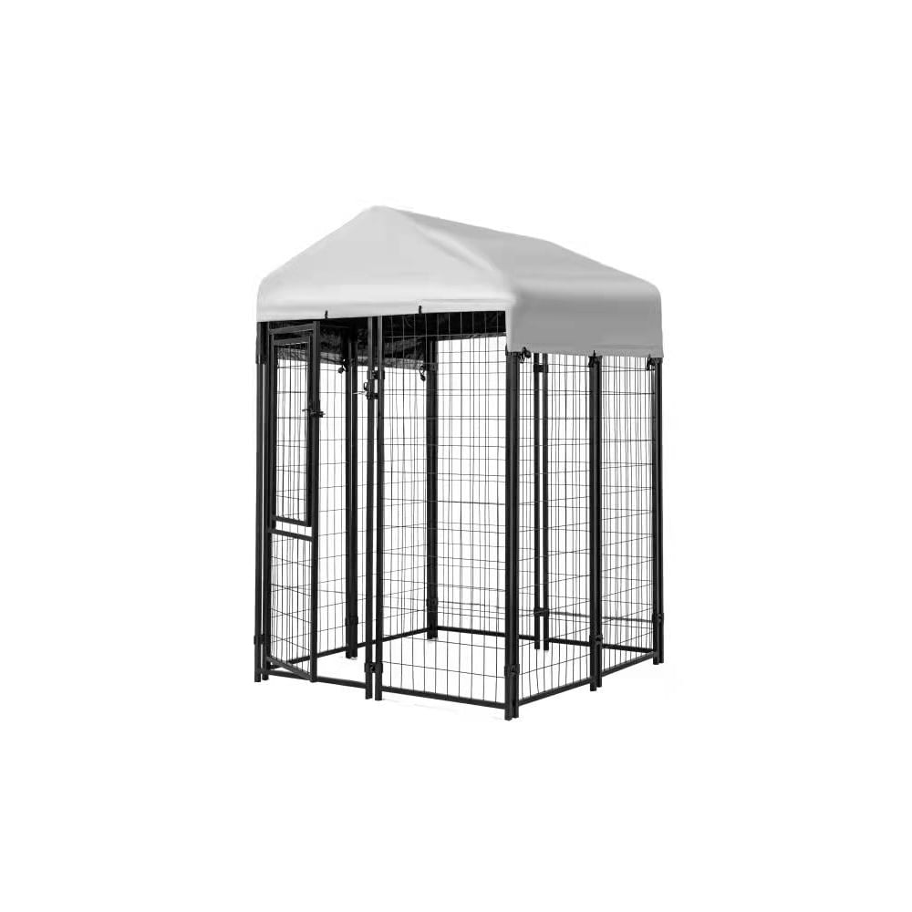 KennelMaster Welded Wire Dog Kennel w/ Cover
