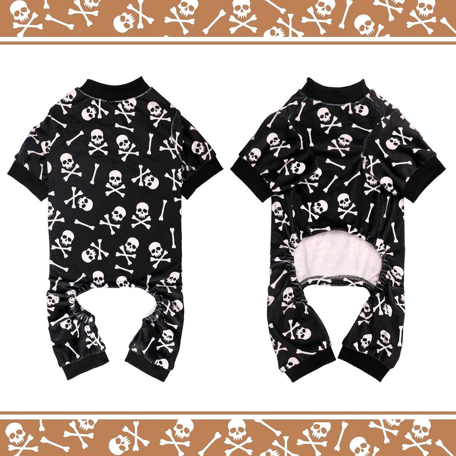 Halloween Dog Pajamas | Skull & Crossbones