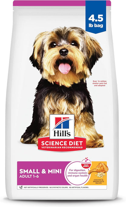 Hill's Science Diet Small & Mini Breed Adult Dog food, 1-6