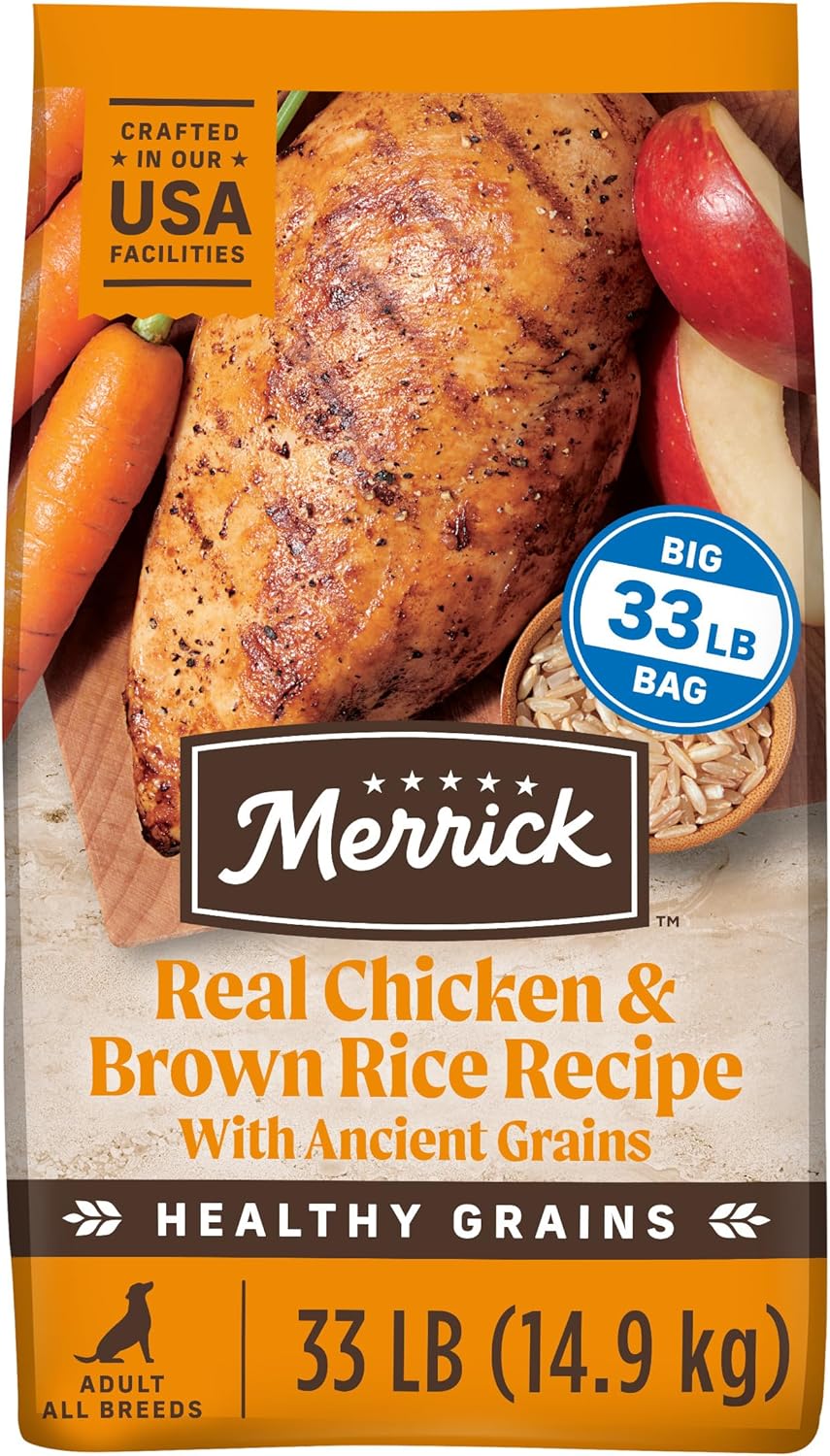 Merrick Healthy Grains Dry Adult Dog Food, Real Chicken and Sweet Potato