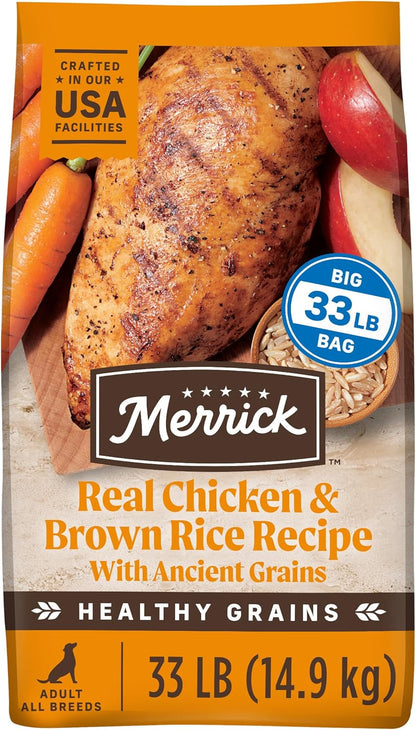 Merrick Healthy Grains Dry Adult Dog Food, Real Chicken and Sweet Potato