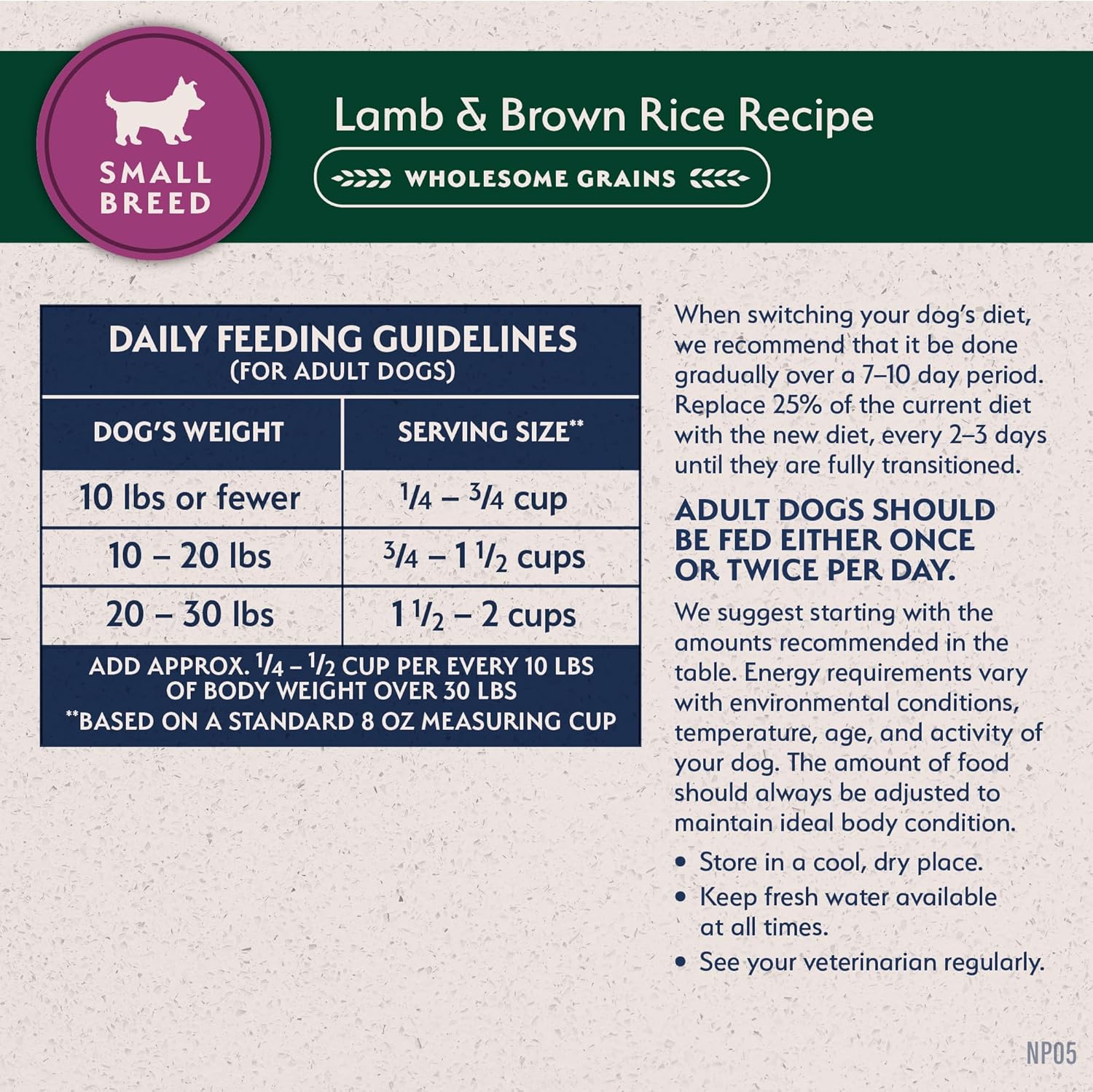 Natural Balance LID Dry Dog Food; Small Breeds