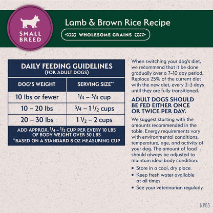 Natural Balance LID Dry Dog Food; Small Breeds