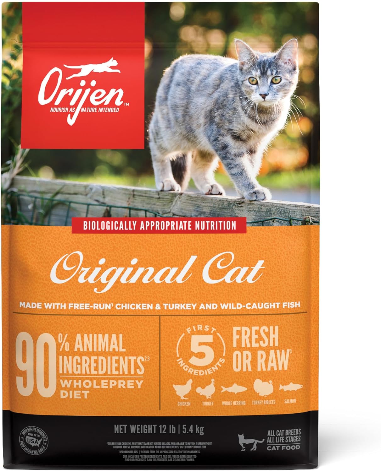 Orijen High Protein Premium Dry Cat Food