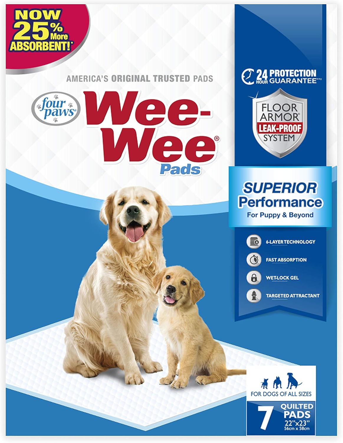 Wee-Wee Unscented Pee Pads 22" x 23"