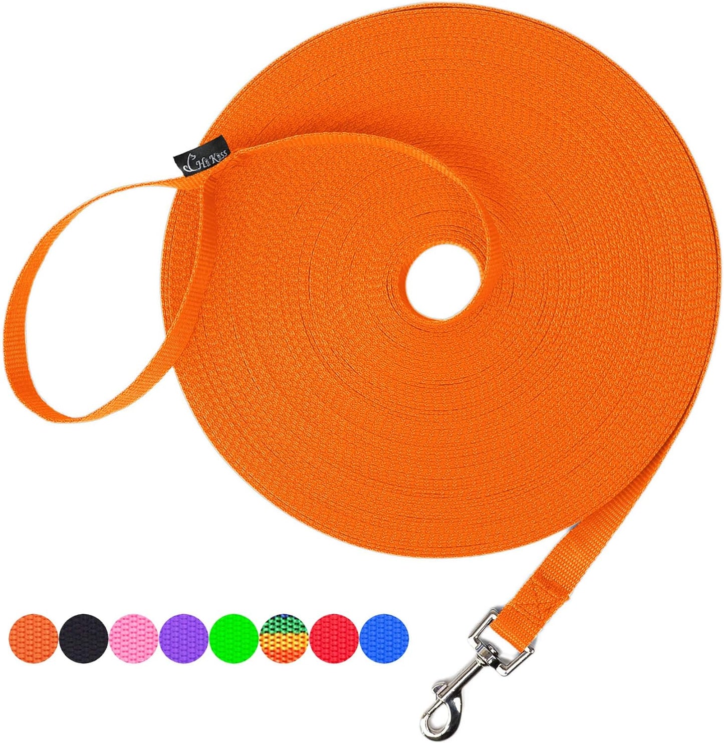 Dog/Puppy Obedience Recall Training Agility Lead - 15Ft 20Ft 30Ft 50Ft 100Ft Training Leash - Great for Training, Play, Camping, or Backyard Purple 100 Feet