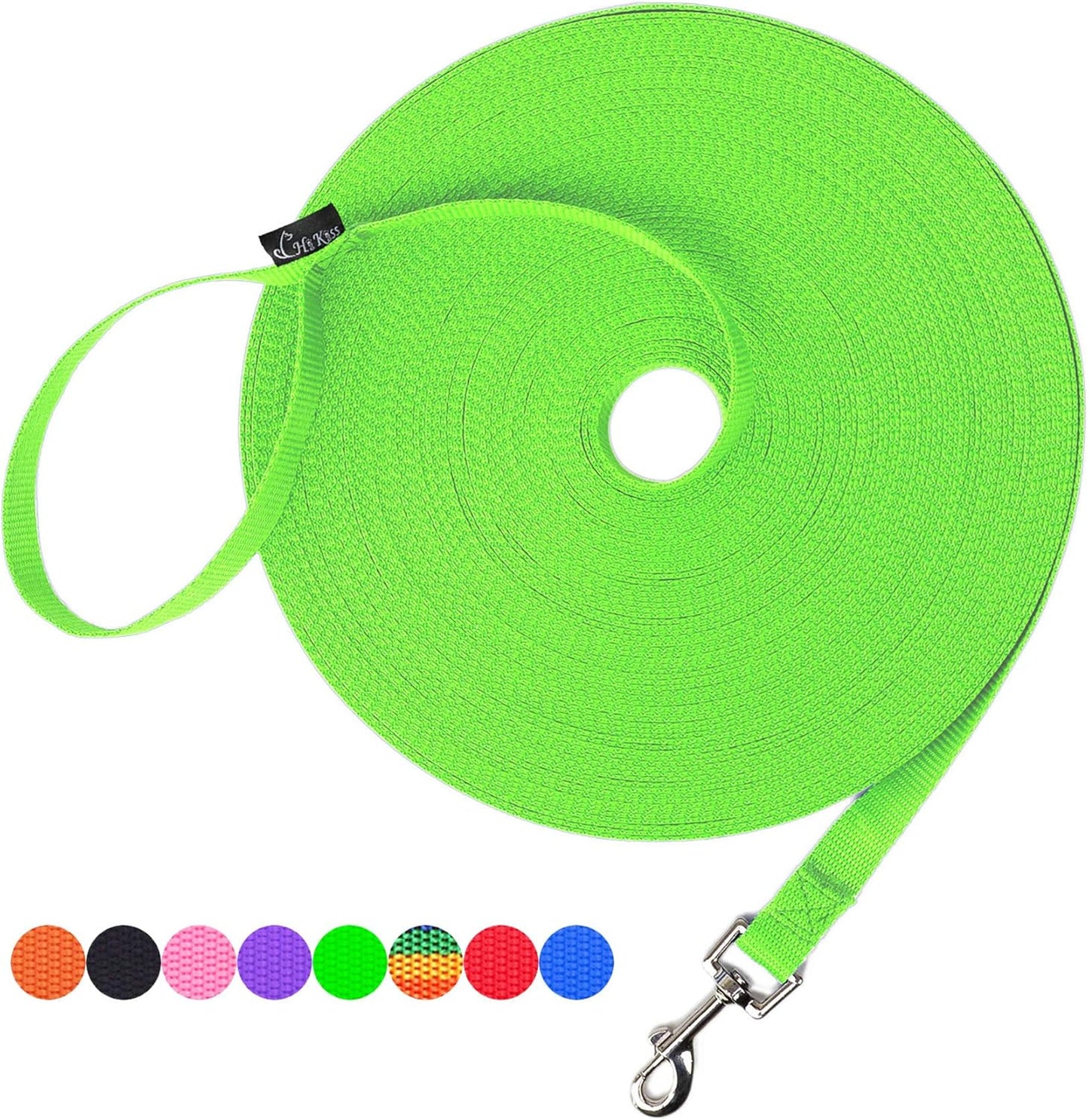 Dog/Puppy Obedience Recall Training Agility Lead - 15Ft 20Ft 30Ft 50Ft 100Ft Training Leash - Great for Training, Play, Camping, or Backyard Purple 100 Feet