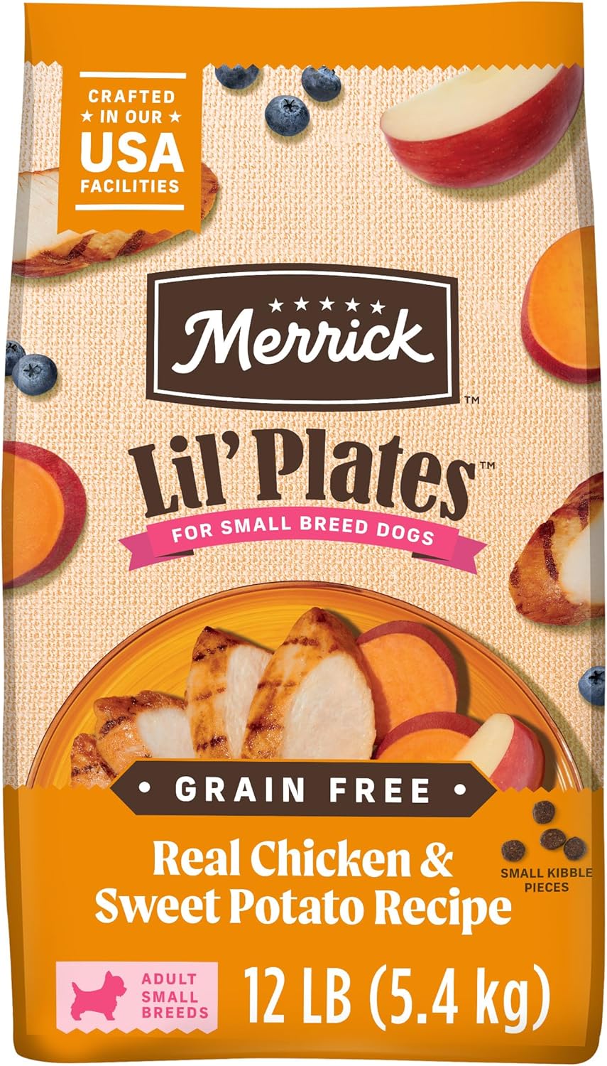 Lil’ Plates Dry Dog Food for Small Dogs, Real Chicken and Sweet Potato Kibble