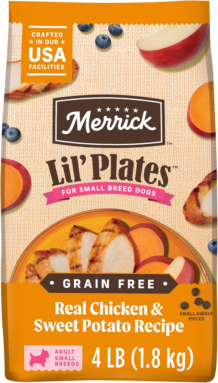 Lil’ Plates Dry Dog Food for Small Dogs, Real Chicken and Sweet Potato Kibble