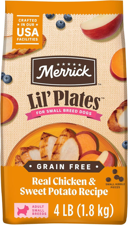 Lil’ Plates Dry Dog Food for Small Dogs, Real Chicken and Sweet Potato Kibble