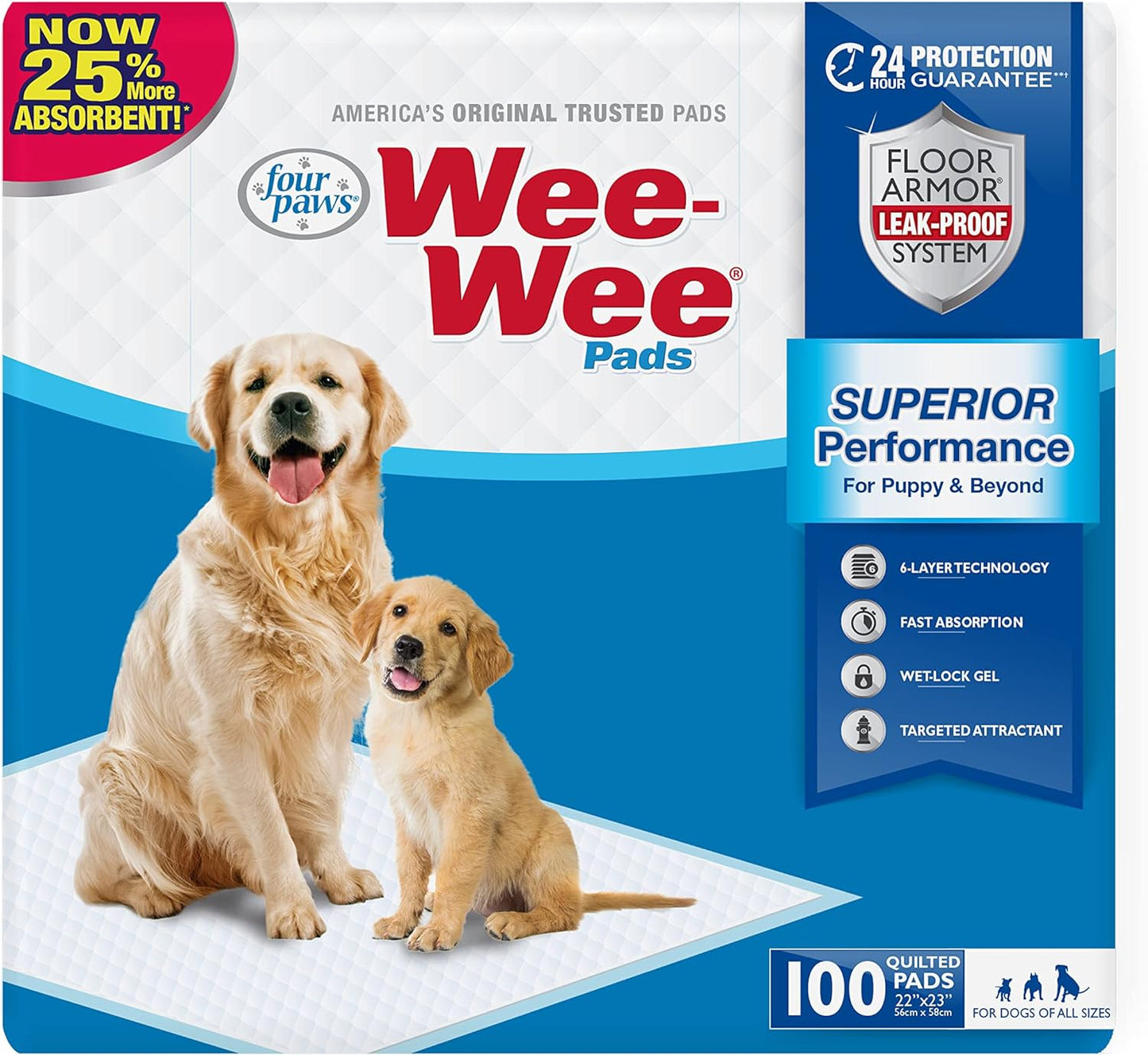 Wee-Wee Unscented Pee Pads 22" x 23"