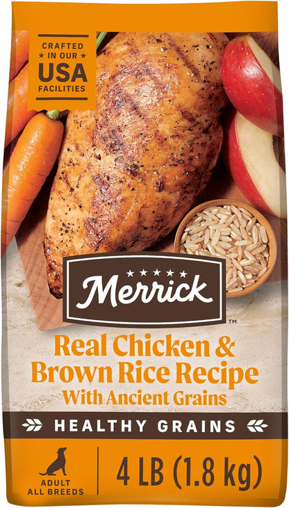 Merrick Healthy Grains Dry Adult Dog Food, Real Chicken and Sweet Potato