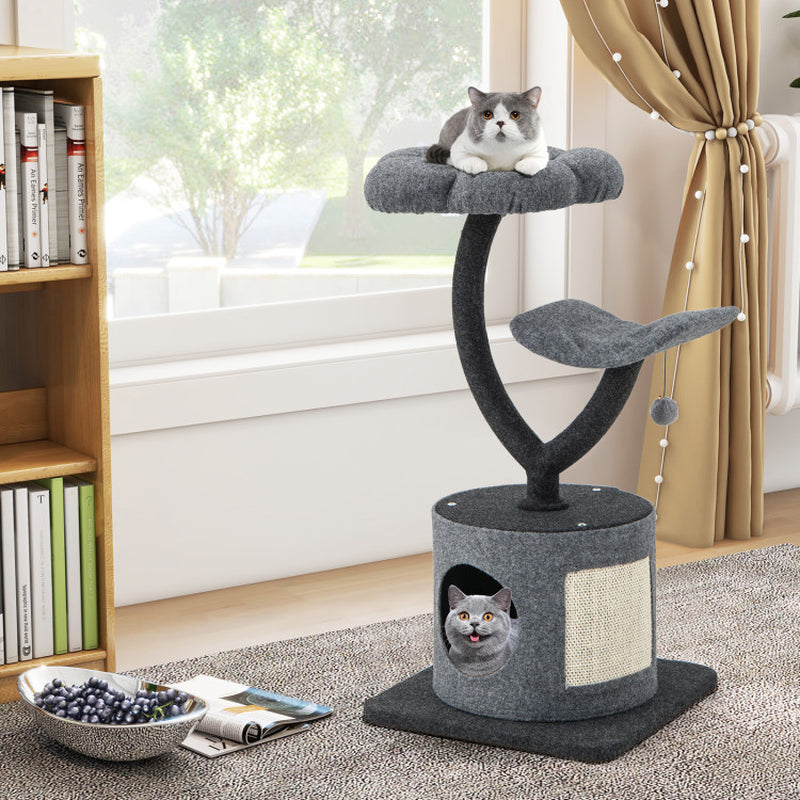🐾 Ultimate Cat Tree for Large & Small Cats Stylish. Sturdy. Purr-fectly Cozy. Treat your feline royalty to the ultimate playground that blends sleek design with unbeatable durability. Whether you’ve got a curious kitten or a hefty Maine Coon, this cat tree is built to handle it all—with elegance.