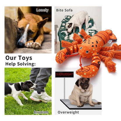 Squeaky Plush Lobster