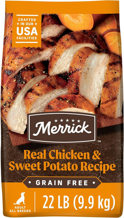 Merrick Healthy Grains Dry Adult Dog Food, Real Chicken and Sweet Potato
