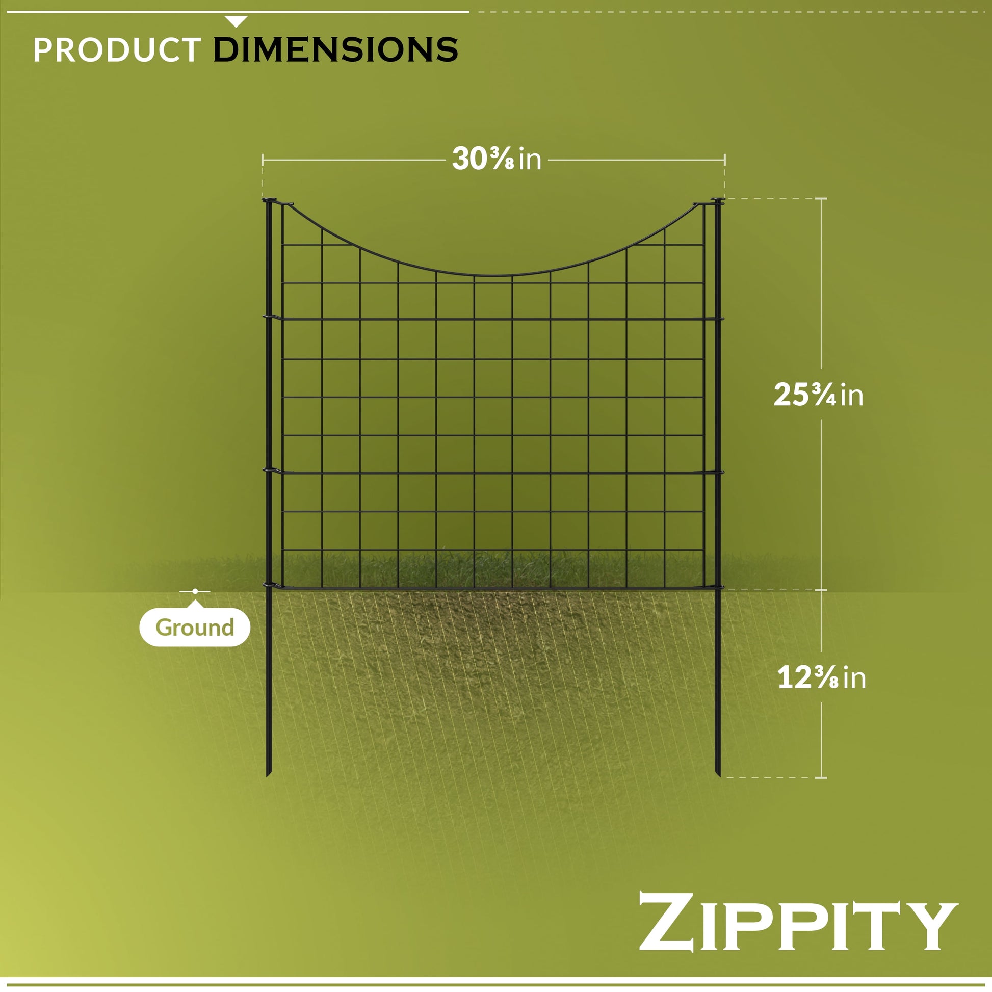 Zippity Easy Install Dog Fence, 25" Height