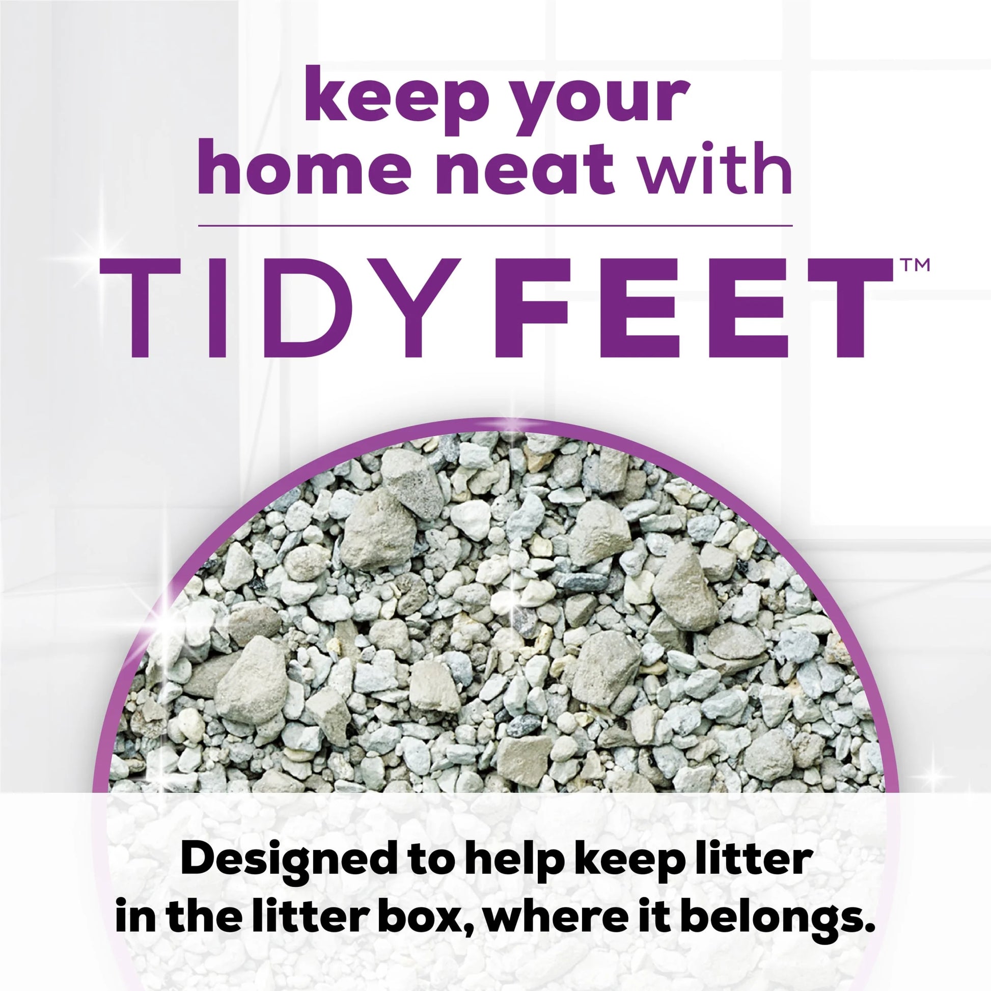 Purina Tidy Feet Clumping Cat Litter, Low Dust, 24/7 Odor Control, 20 Lb. Jug
