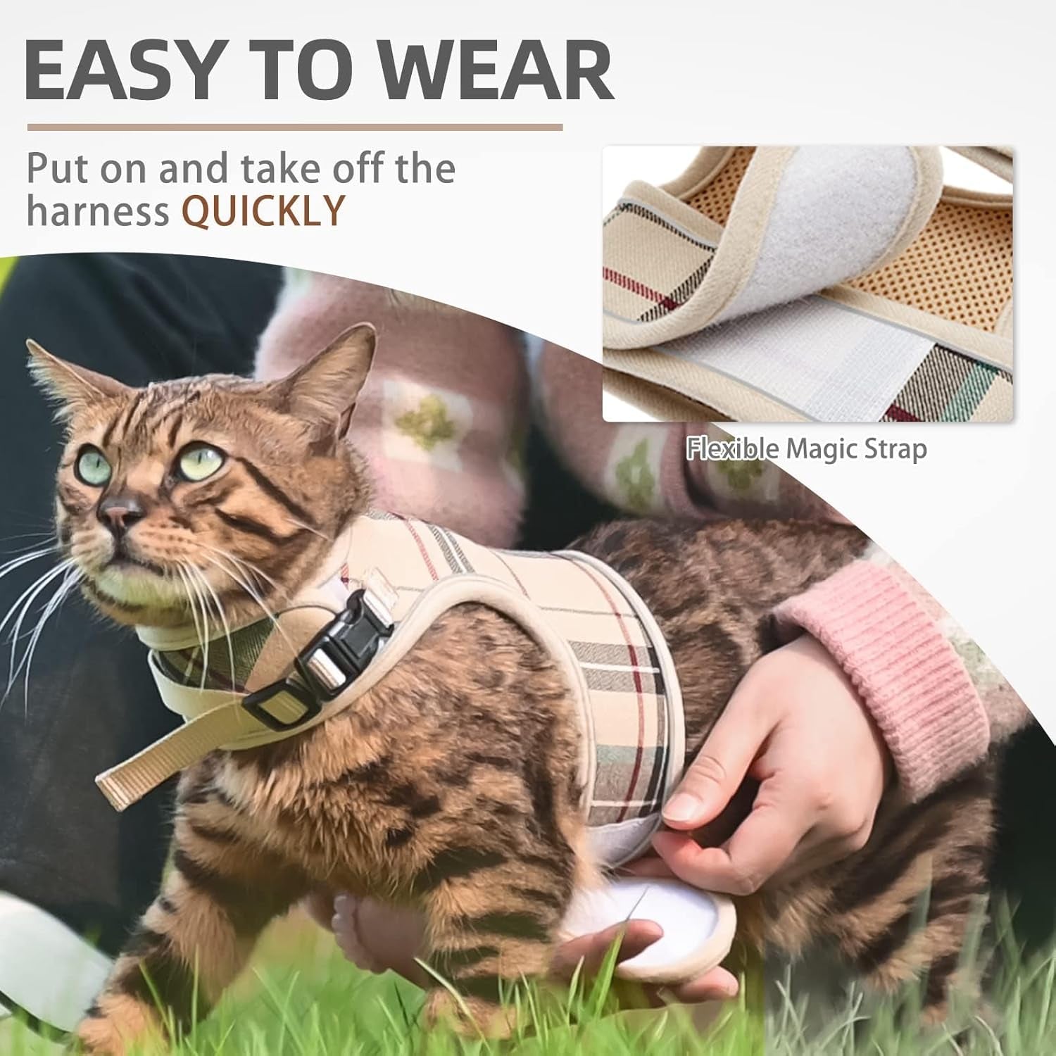 Soft Mesh Vest Harness and Leash Set