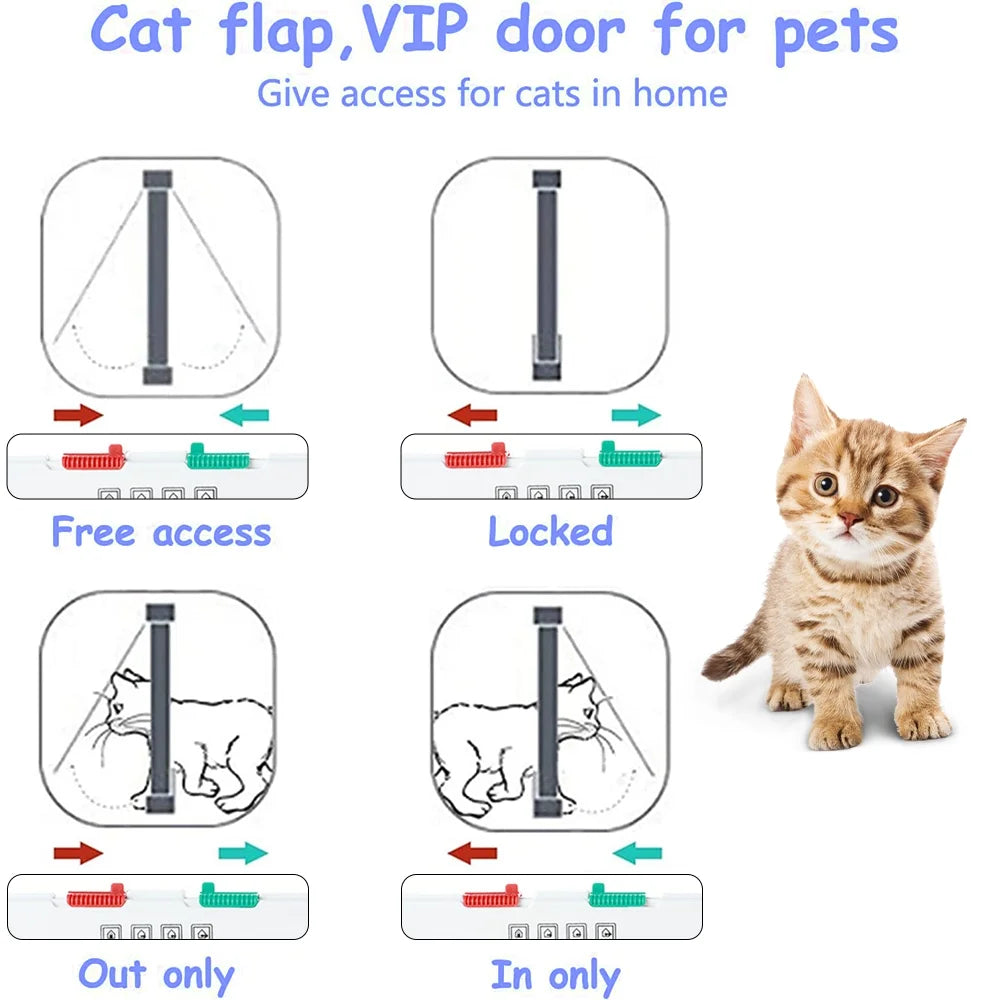 4 Way Locking Cat Flap