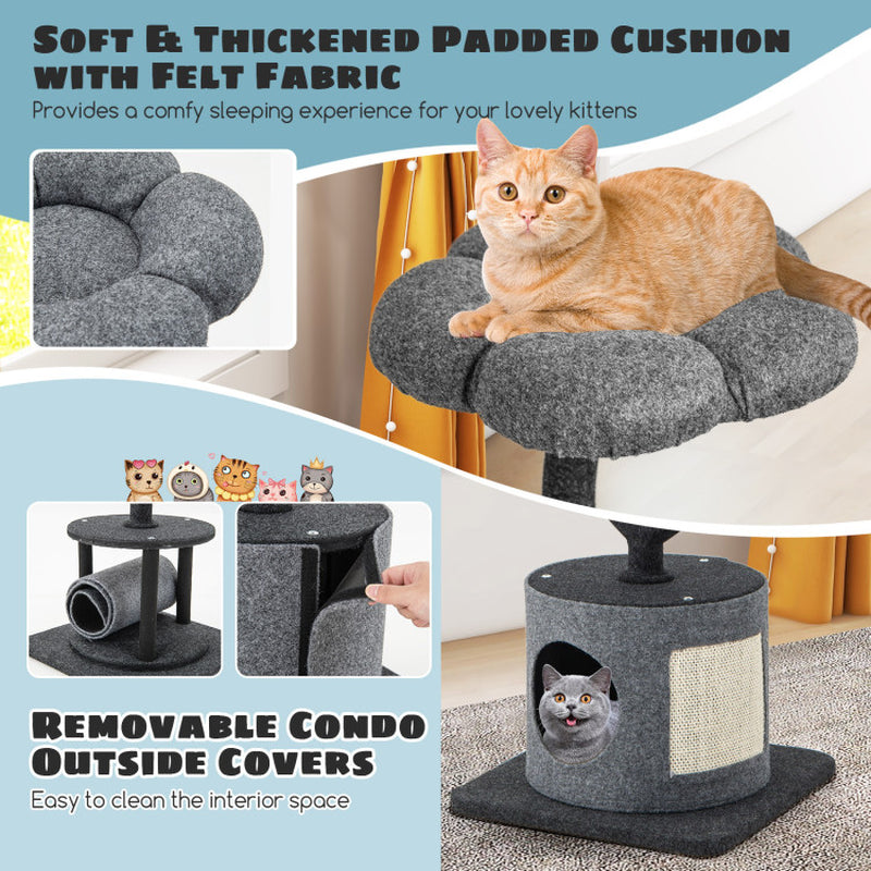 🐾 Ultimate Cat Tree for Large & Small Cats Stylish. Sturdy. Purr-fectly Cozy. Treat your feline royalty to the ultimate playground that blends sleek design with unbeatable durability. Whether you’ve got a curious kitten or a hefty Maine Coon, this cat tree is built to handle it all—with elegance.