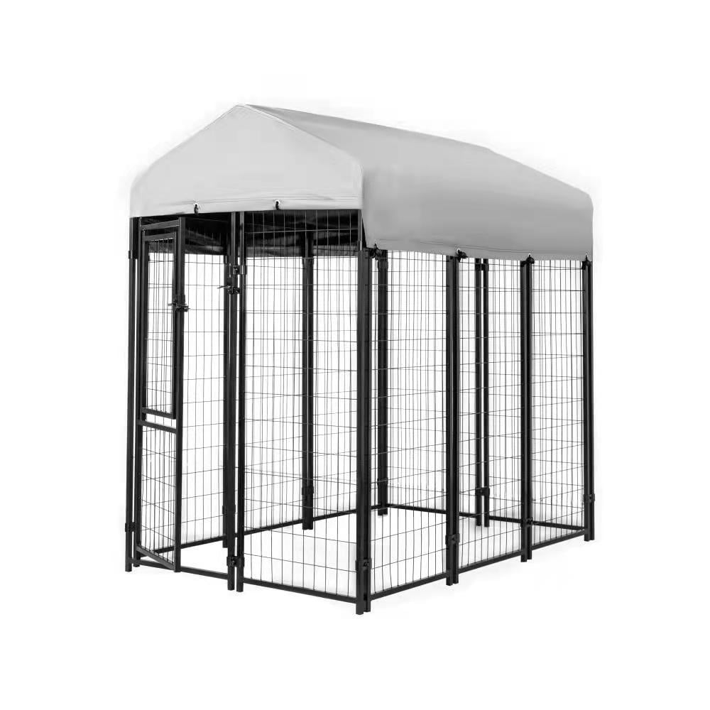 KennelMaster Welded Wire Dog Kennel w/ Cover