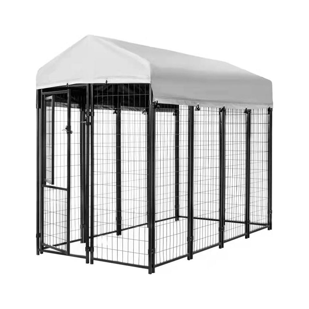 KennelMaster Welded Wire Dog Kennel w/ Cover