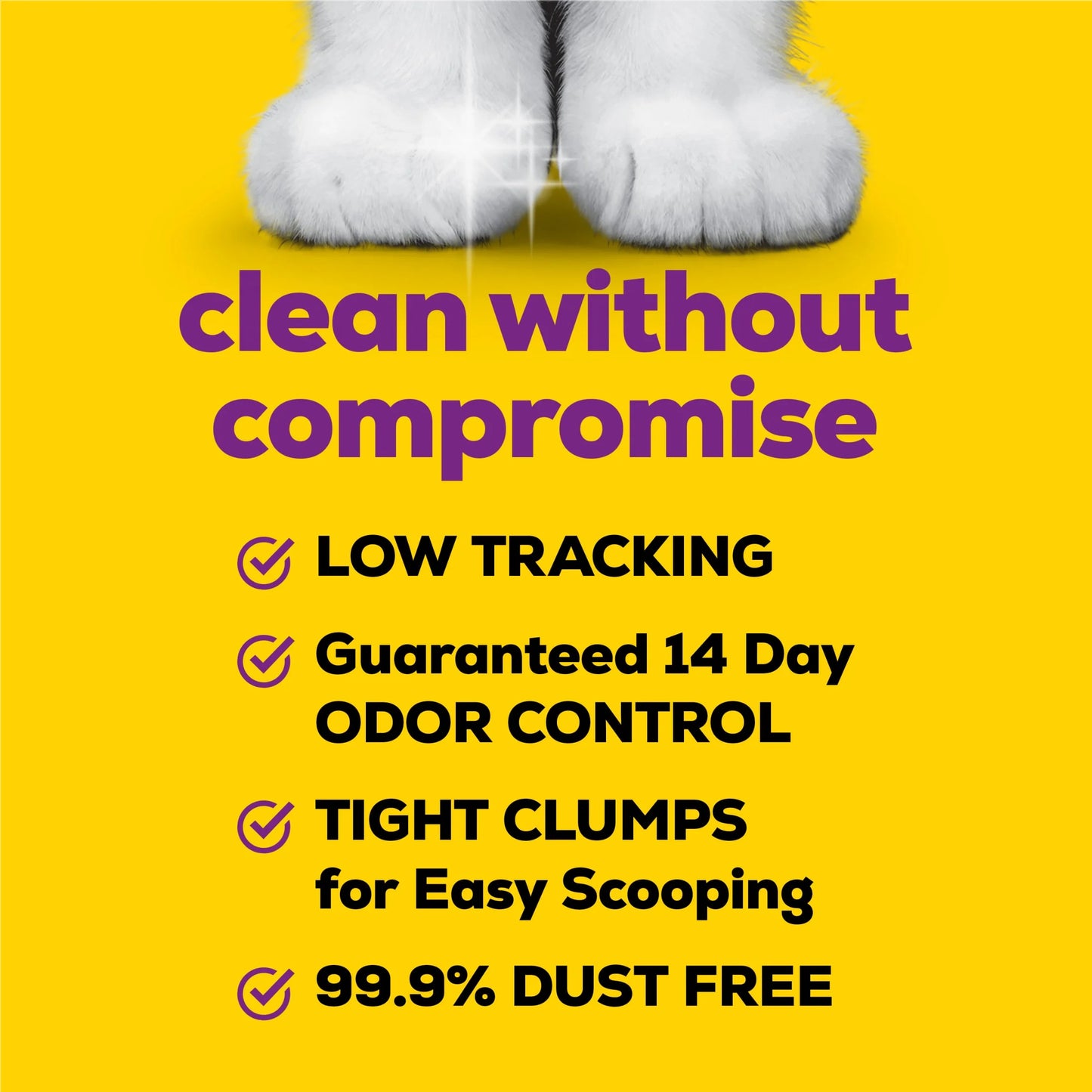 Purina Tidy Feet Clumping Cat Litter, Low Dust, 24/7 Odor Control, 20 Lb. Jug
