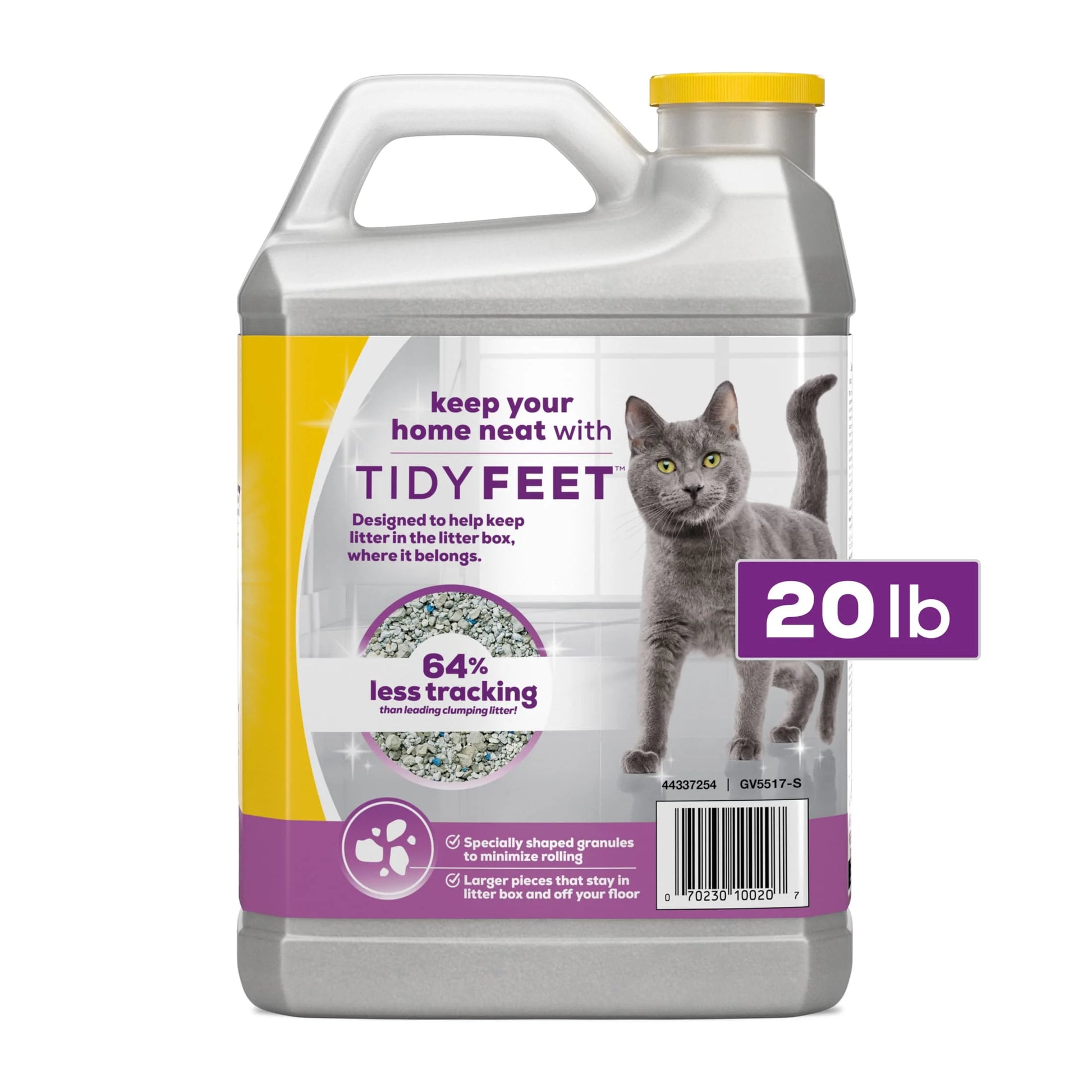 Purina Tidy Feet Clumping Cat Litter, Low Dust, 24/7 Odor Control, 20 Lb. Jug