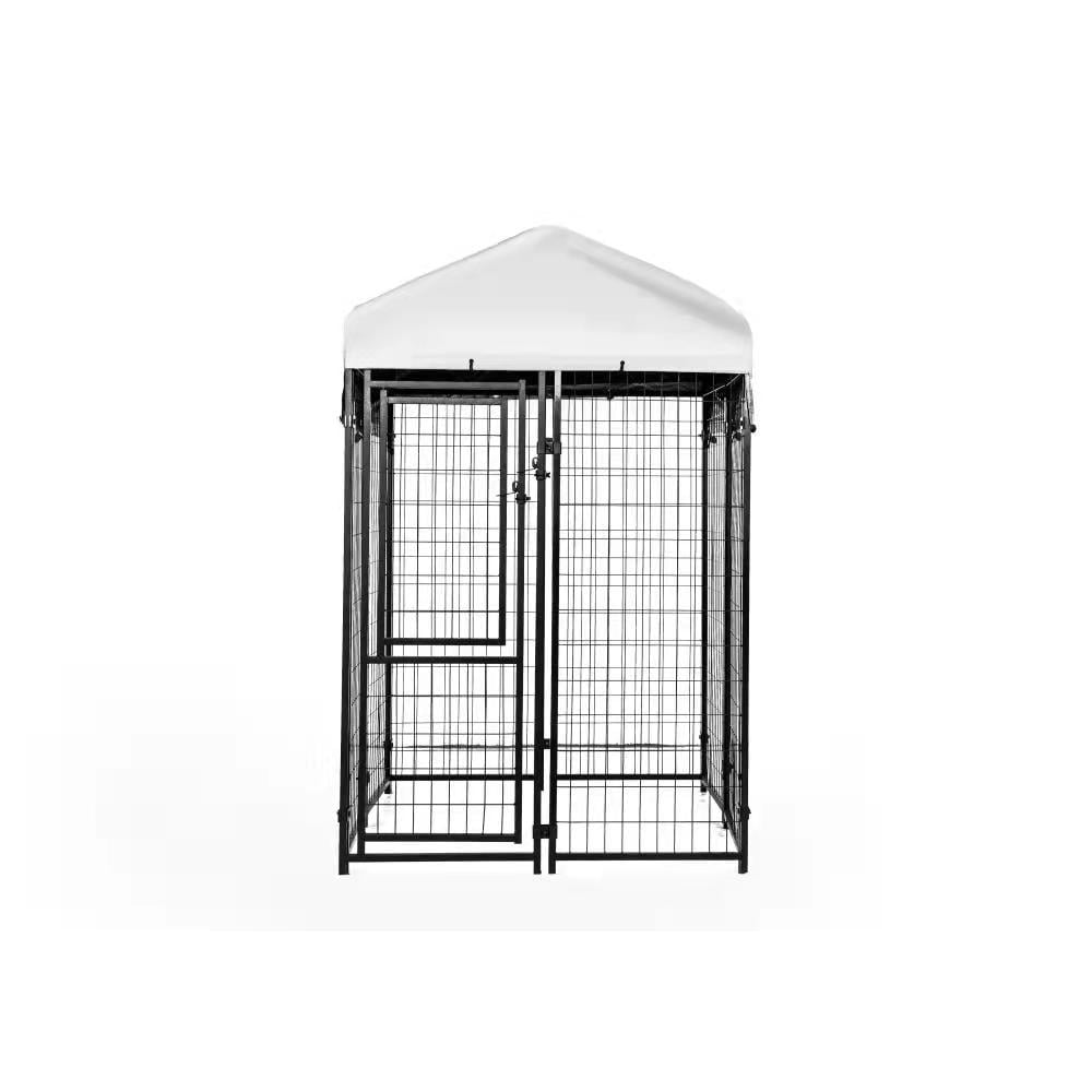 KennelMaster Welded Wire Dog Kennel w/ Cover