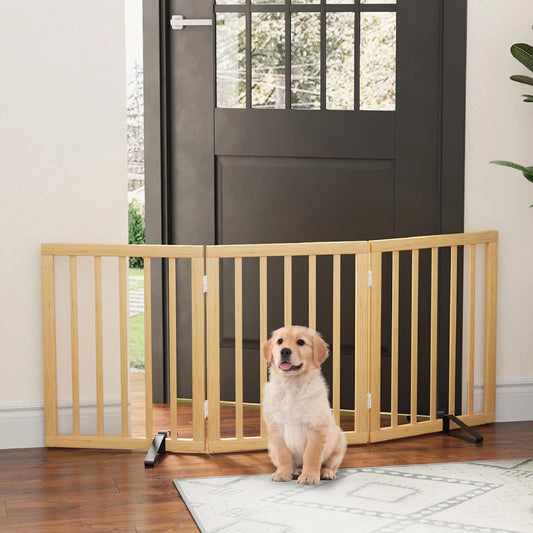24" Freestanding Pet Gate for Indoor Doorways