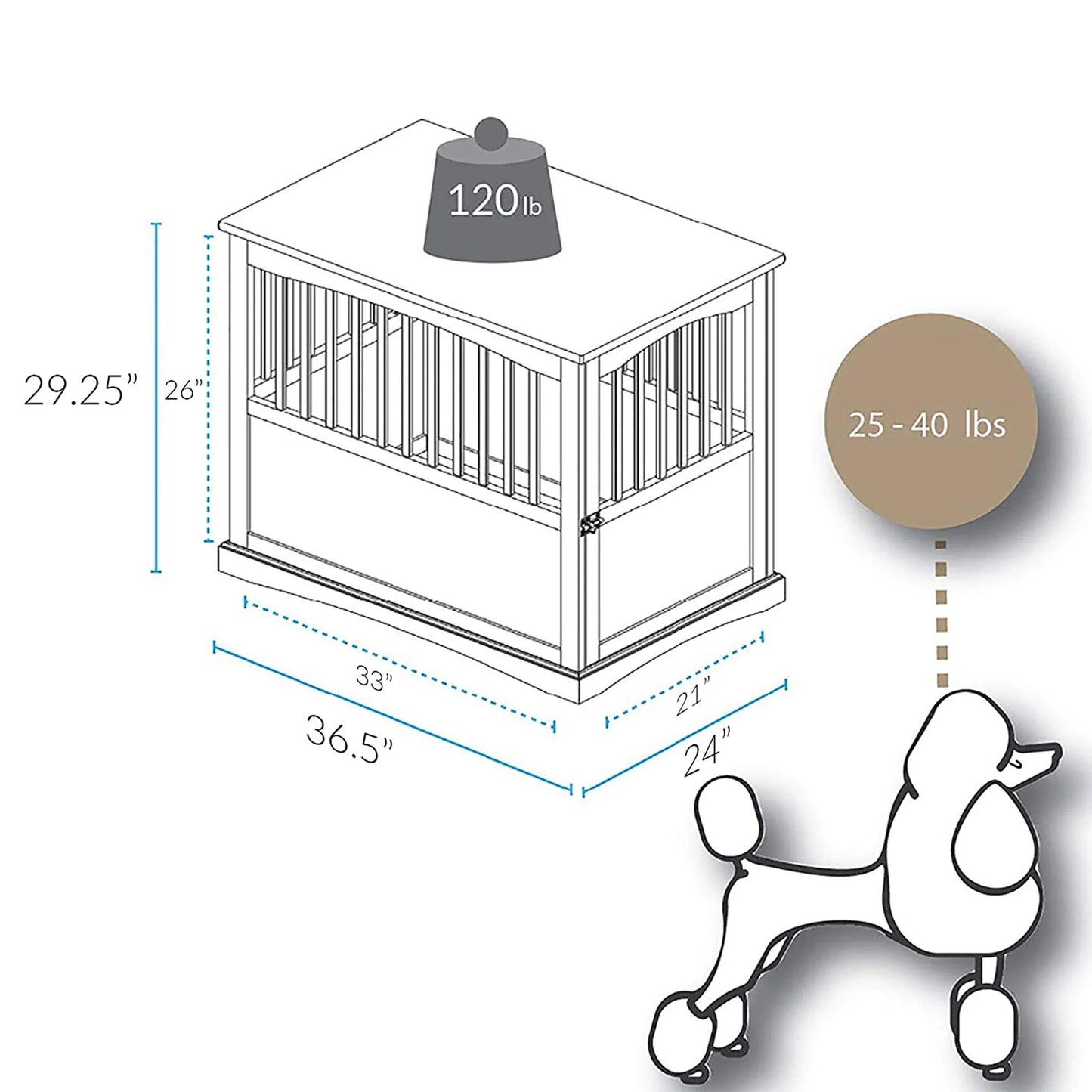 Pet Crate End Table