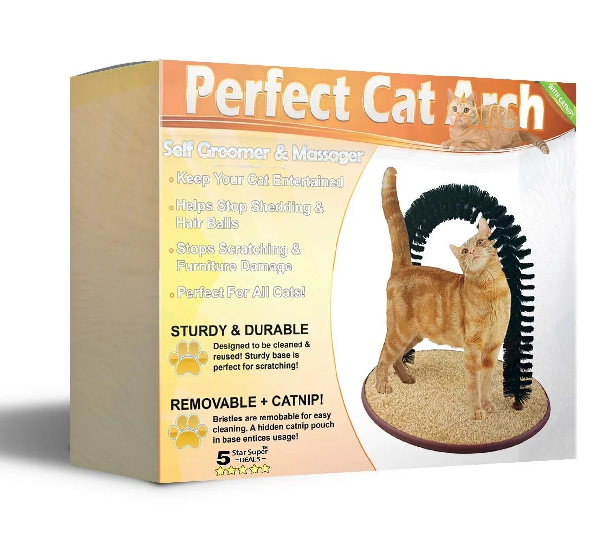 Grooming Arch with Catnip for Scratching