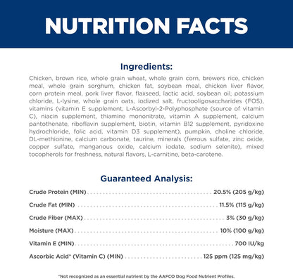 Hill's Science Diet Small & Mini Breed Adult Dog food, 1-6