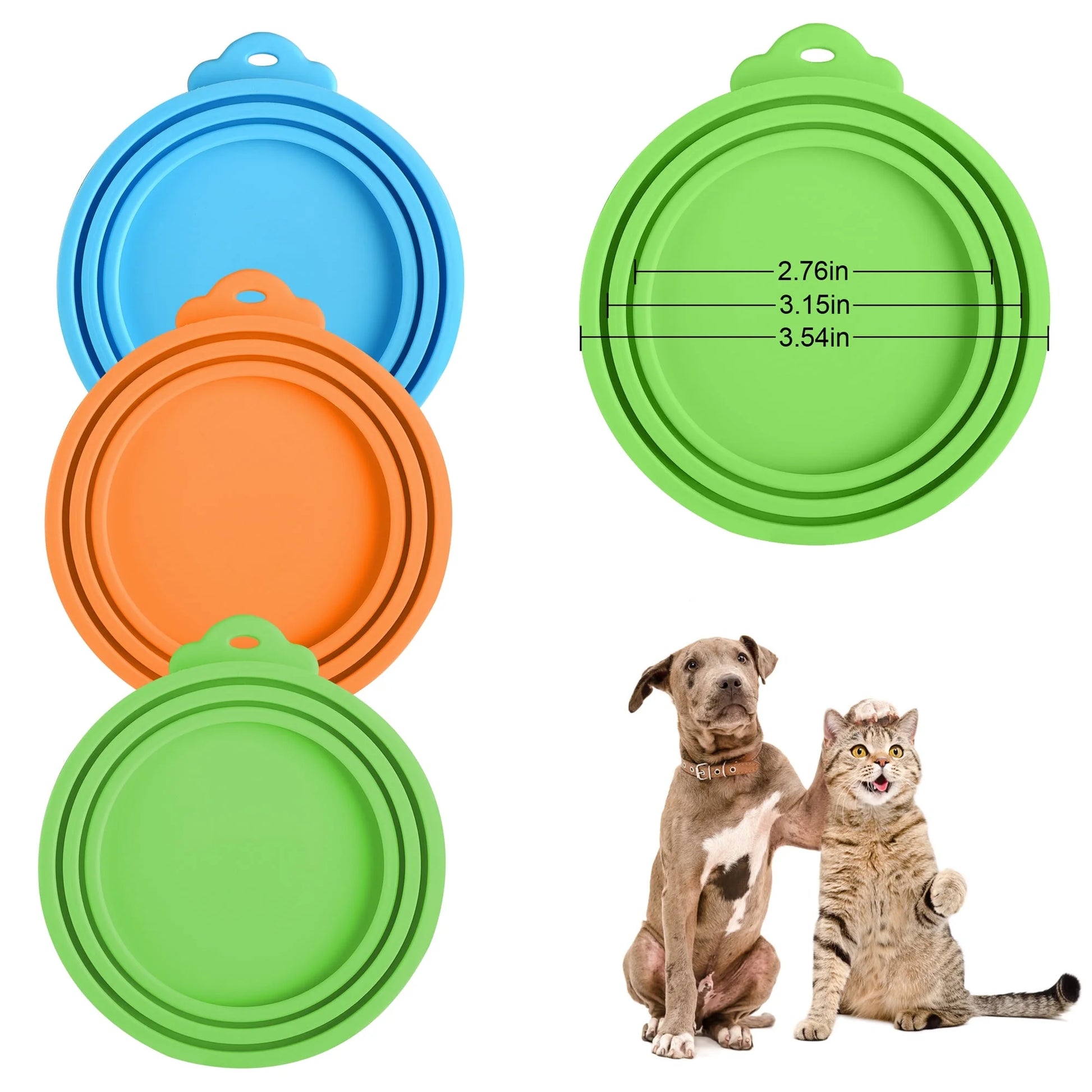 3Pcs Silicone FDA Approved Universal Pet Food Can Lids