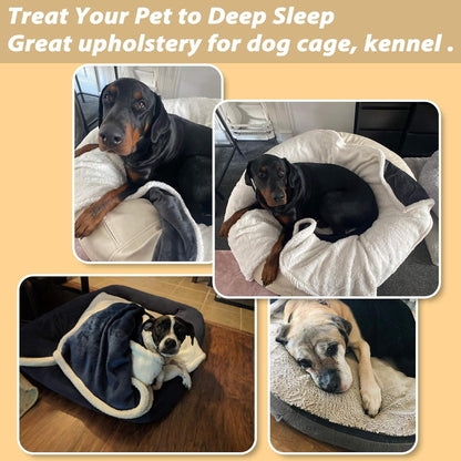 Dog Blankets for Large Dogs, Soft Fluffy Fleece Pet Blankets for Couch, Sofa, Dog Beds, Car Seats, Creat, Washable, 50X60 Inches, Black