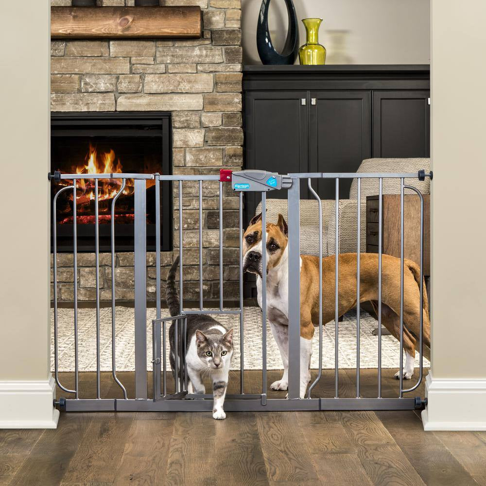 Walk-Through Pet Gate with Small Pet Door