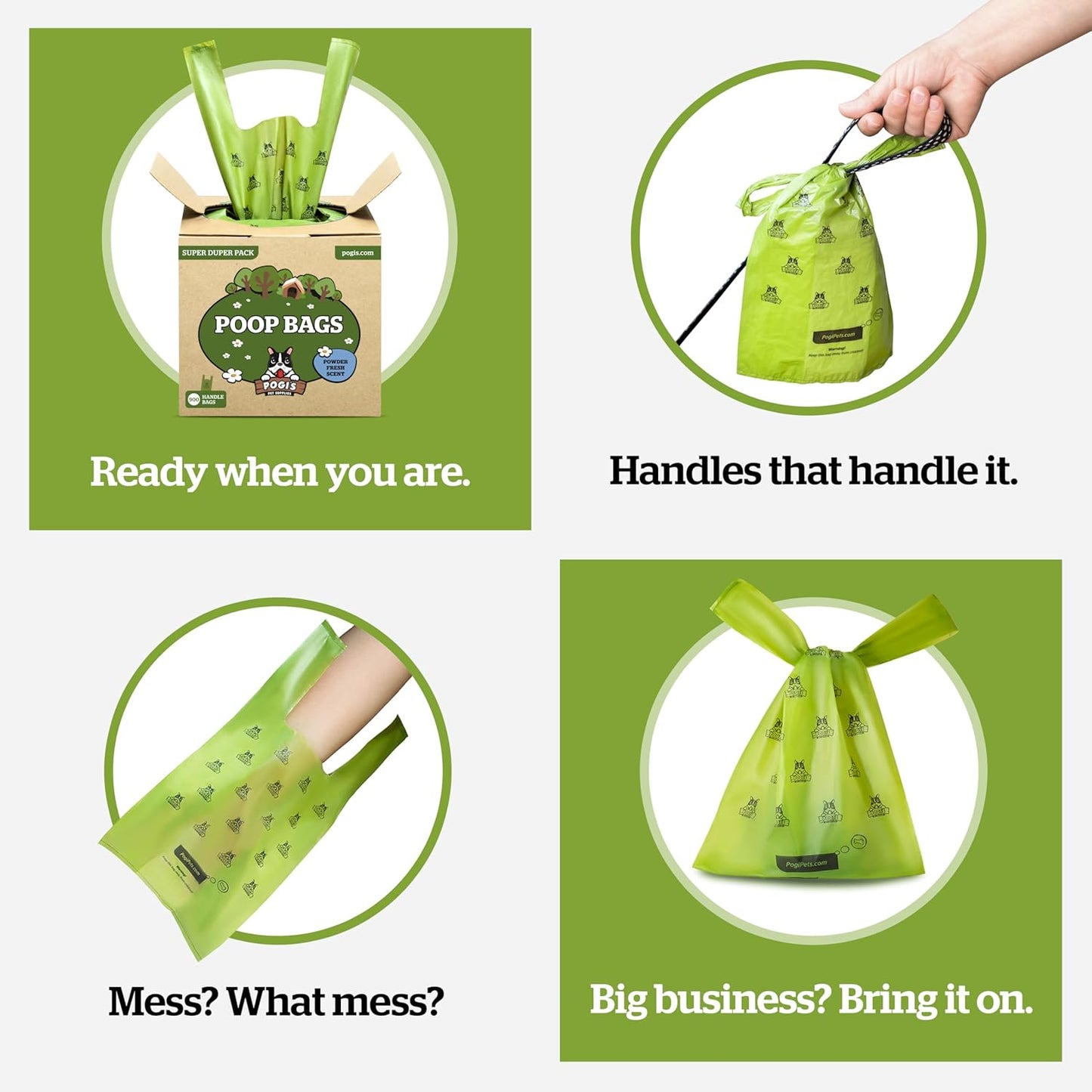 Pogi’s Dog Poop Bags with Handles