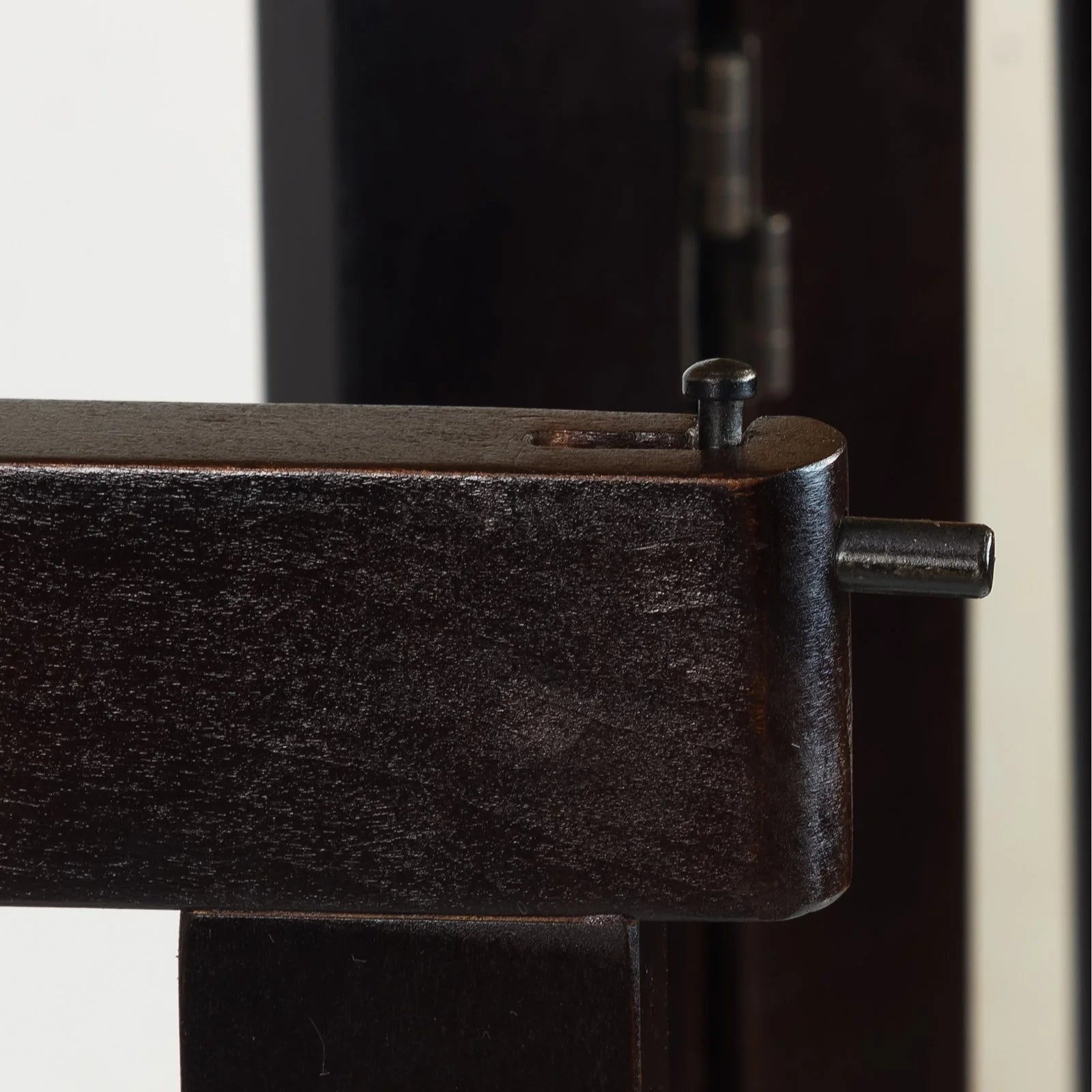 Free Standing Pet Gate with Door-Espresso