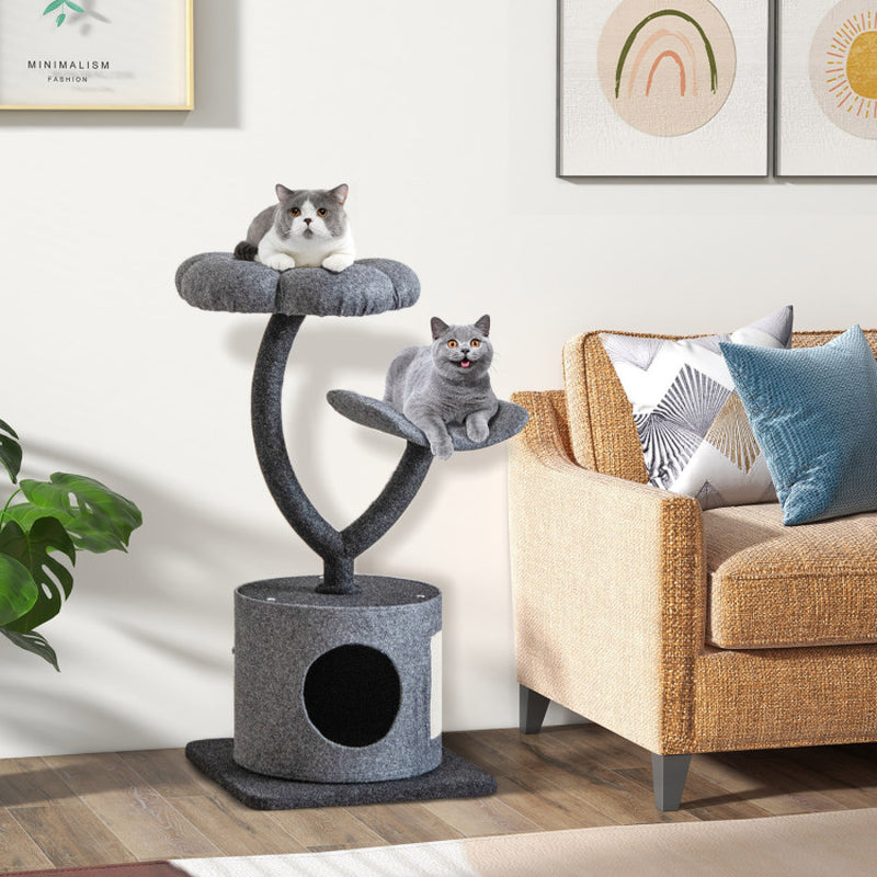 🐾 Ultimate Cat Tree for Large & Small Cats Stylish. Sturdy. Purr-fectly Cozy. Treat your feline royalty to the ultimate playground that blends sleek design with unbeatable durability. Whether you’ve got a curious kitten or a hefty Maine Coon, this cat tree is built to handle it all—with elegance.