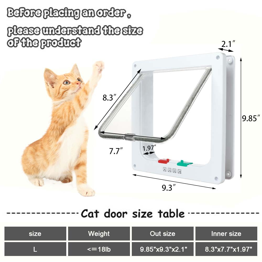 4 Way Locking Cat Flap